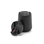 Recycled stainless steel thermal mug, 350 ml black colour