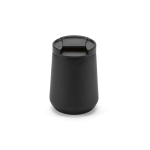 Recycled stainless steel thermal mug, 350 ml black colour rear view