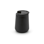 Recycled stainless steel thermal mug, 350 ml black colour side view