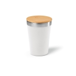 Recycled stainless steel thermal mug lid, 300 ml white colour