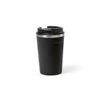 Sustainable thermal mug, recycled steel, 400 ml black colour