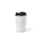 Sustainable thermal mug, recycled steel, 400 ml white colour