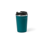 Sustainable thermal mug, recycled steel, 400 ml petrol blue colour