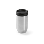 Recycled steel thermal travel mug, 320ml black colour