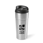 Recycled stainless steel thermal mug, 410 ml main view