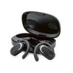 Sports earphones with first-class bass system black colour