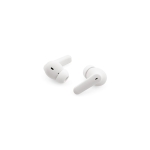 Earphones made from recycled materials in a case with battery white colour third view