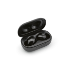 Comfortable wireless earphones with case black colour