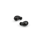 Comfortable wireless earphones with case black colour third view