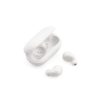 Comfortable wireless earphones with case white colour second view