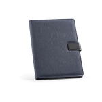 Document folder with tablet and phone protection, A4 royal blue colour