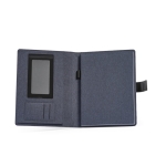 Document folder with tablet and phone protection, A4 royal blue colour second view