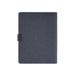 Document folder with tablet and phone protection, A4 royal blue colour rear view