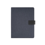 Document folder with tablet and phone protection, A4 royal blue colour front view