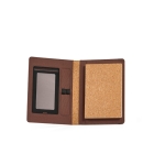 Cork document folder with phone pocket and pen holder, A5 natural colour second view