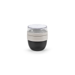 Recycled steel, dual compartment, jar, 260ml black colour