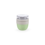 Recycled steel, dual compartment, jar, 260ml marbled green colour