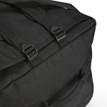 Duffle bag with adjustable reflective straps black colour fourth view