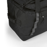 Duffle bag with adjustable reflective straps black colour fifth detail view