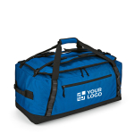 Duffle bag with adjustable reflective straps main view