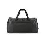 Duffle bag with water-repellent coating, RPET black colour rear view