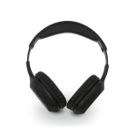 Sustainable wireless headphones with 8 hours playback black colour front view