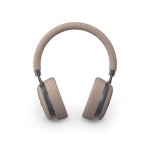 Sustainable noise-canceling headphones champagne colour