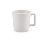 Ceramic mug with matte finish in bright colours, 310ml white colour