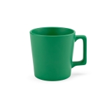 Ceramic mug with matte finish in bright colours, 310ml green colour