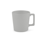 Ceramic mug with matte finish in bright colours, 310ml light grey colour