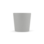 Ceramic mug with matte finish in bright colours, 310ml light grey colour rear view