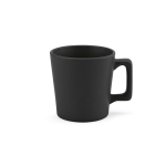 Ceramic mug with matte finish in bright colours, 220 ml black colour