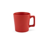 Ceramic mug with matte finish in bright colours, 220 ml red colour