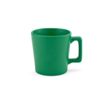 Ceramic mug with matte finish in bright colours, 220 ml green colour