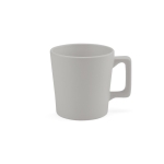 Ceramic mug with matte finish in bright colours, 220 ml light grey colour