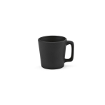 Ceramic mug with matte finish in bright colours, 60 ml black colour