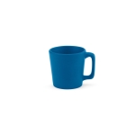 Ceramic mug with matte finish in bright colours, 60 ml blue colour