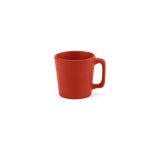 Ceramic mug with matte finish in bright colours, 60 ml red colour