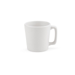 Ceramic mug with matte finish in bright colours, 60 ml white colour