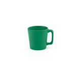 Ceramic mug with matte finish in bright colours, 60 ml green colour