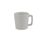 Ceramic mug with matte finish in bright colours, 60 ml light grey colour