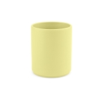 Ceramic mug with matte finish without handle, 290 ml yellow colour