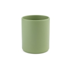 Ceramic mug with matte finish without handle, 290 ml marbled green colour