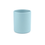 Ceramic mug with matte finish without handle, 290 ml pastel blue colour