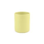 Ceramic mug with matte finish, without handle, 210 ml yellow colour