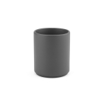 Ceramic mug with matte finish, without handle, 210 ml dark grey colour