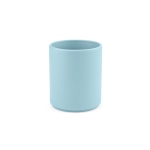 Ceramic mug with matte finish, without handle, 210 ml pastel blue colour