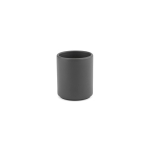 Ceramic mug with matte finish, without handle, 60 ml dark grey colour