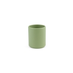 Ceramic mug with matte finish, without handle, 60 ml marbled green colour