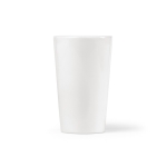 Corporate mug with ceramic body and large handle, 270 ml white colour second front view